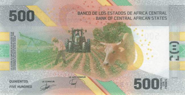 Central  African States p700a 500 Francs 2020